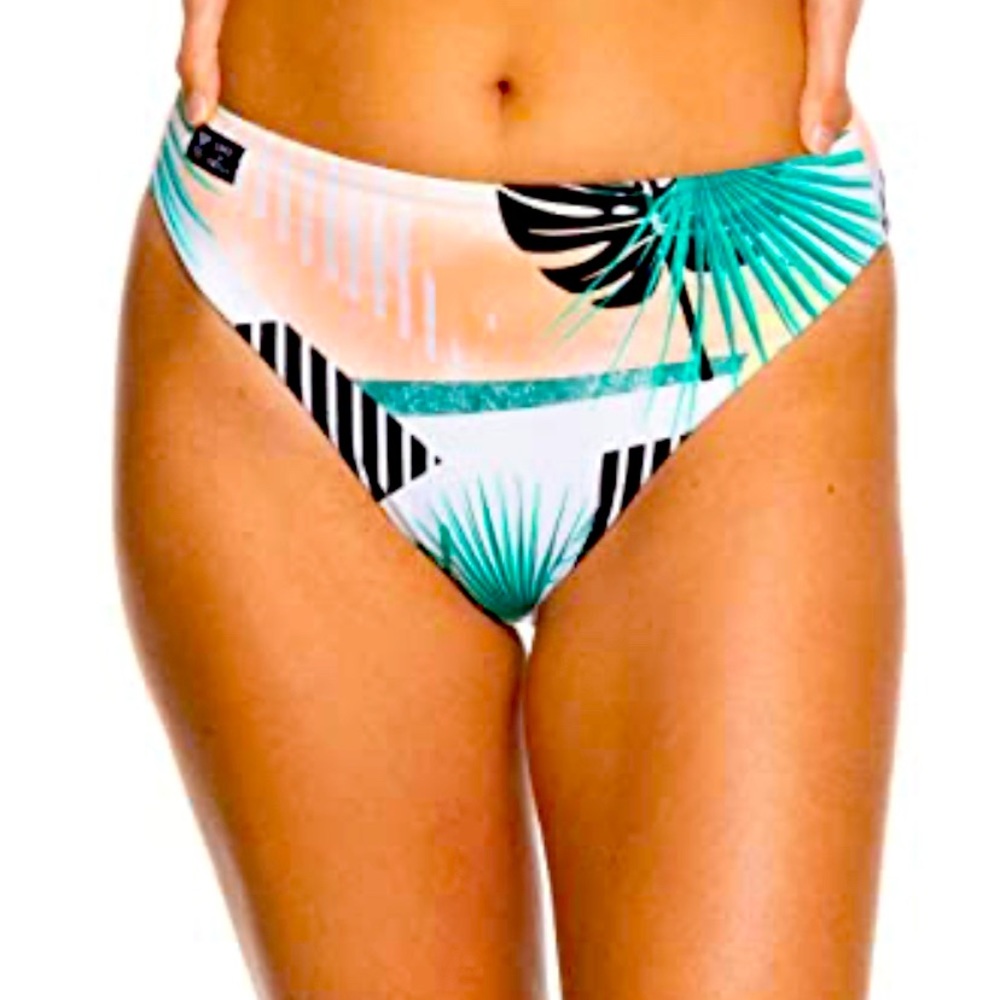 Roxy pop surf bikini bottom high leg
